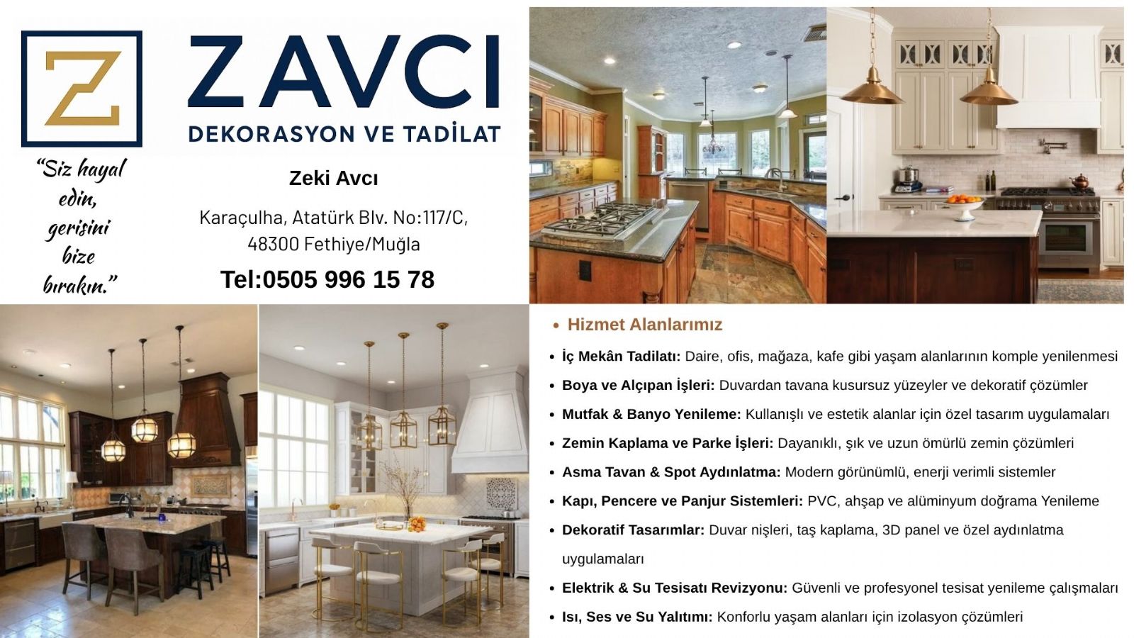 Ortaca dekorasyon firmaları